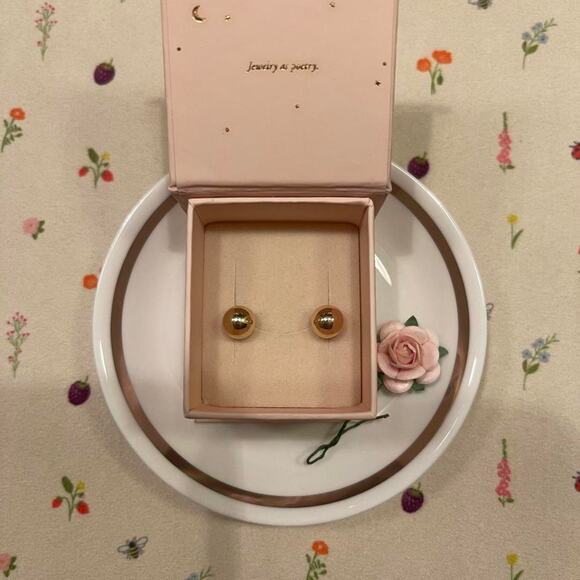 Catbird Jewelry - Catbird 10k Gold Reversible Ball Earrings Front or Back 🦢